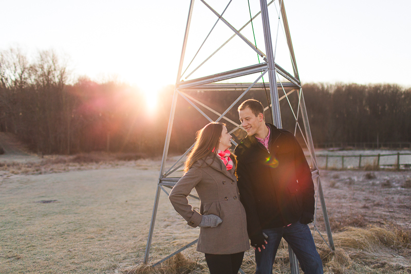 dc wedding photographer gaver farm engagement session at sunrise