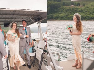 frederick md wedding on pontoon boat photography
