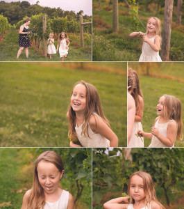 family photographer with children in vineyard maryland