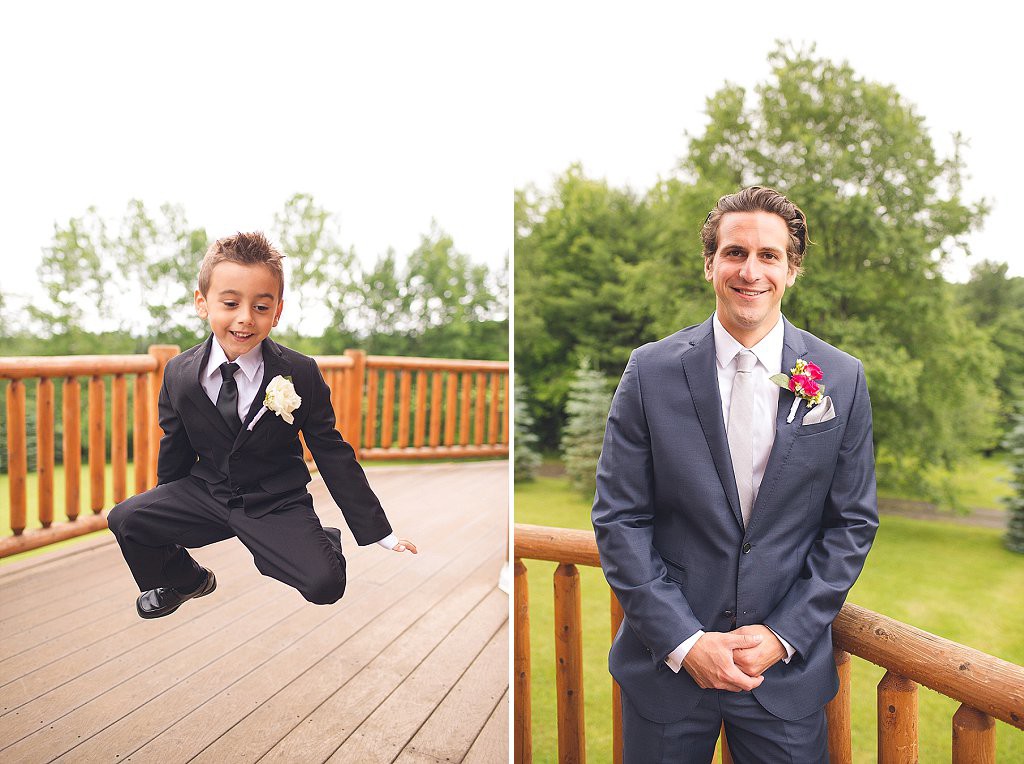 groom and jumping ring bearer at baltimore wedding