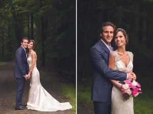 bride and groom outdoor portraits