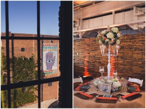 baltimore visionary arts museum decorated for wedding photography