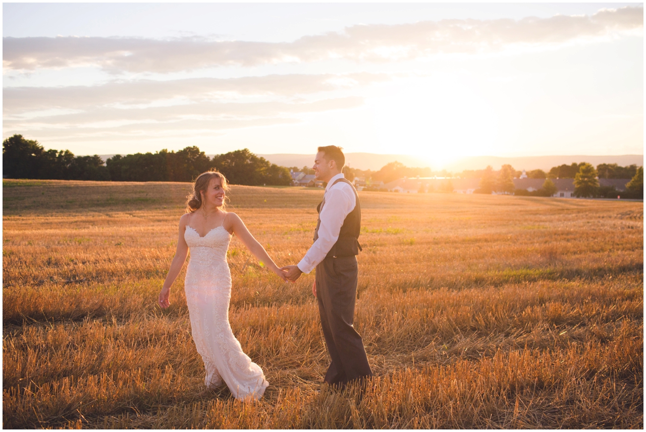 walkers overlook sunset wedding photography