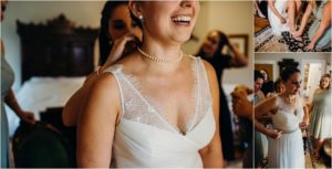 bride getting ready at springfield manor