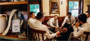 groomsmen getting ready at springfield manor