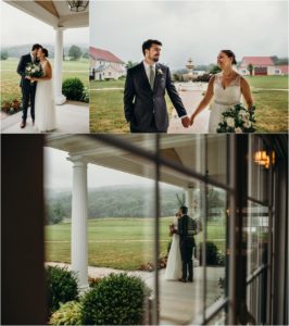 bride and groom at springfield manor